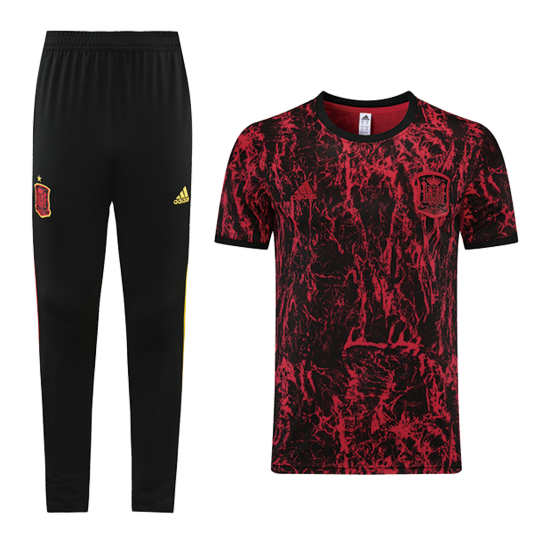 2021/22 Spain Red Training Kits Shirt with Pants